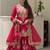 Pink heavy natural silk party wear embroidery suit set