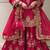 Pink heavy natural silk party wear embroidery suit set