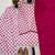 Pink heavy pure cameric cotton party wear embroidery suit set