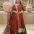 Brown heavy nc vichitra party wear embroidery anarkali suit set