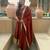 Brown heavy nc vichitra party wear embroidery anarkali suit set