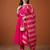 Women's Gorgeous Embroidery Chanderi Fabric Flared Kurta Pant and Dupatta Set
