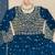 Navy blue georgette anarkali suit set with dupatta