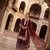 Wine fendy silk blend sequin embroidered suit set with dupatta