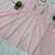 Pink handwork anarkali suit set with palazzo & dupatta