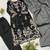 Black glass roman kurta pant set with organza dupatta