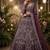 plum color Embroidery Sequins Work Net Lehenga Choli set