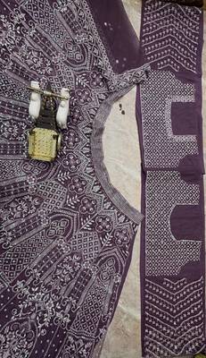 plum color Embroidery Sequins Work Net Lehenga Choli set 5