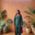 Women's green floral print kurti with farshi pant & dupatta set