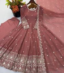 Oniun heavily embroidered anarkali suit set