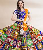 Women's Traditional Cotton Chaniya Choli Set with Dupatta  Free Size (upto 42)