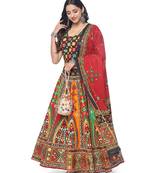  Women's Traditional Cotton Chaniya Choli Set with Dupatta  Free Size (upto 42)