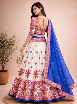  Women's 3-Piece Chaniya Choli Set with Dupatta  Free Size (upto 42) 2