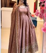 Oniun heavily embroidered anarkali suit set