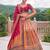 Multicolor Silk Blend Embroidered Traditional Sangeet Lehenga Choli Set