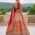 Multicolor Silk Blend Embroidered Traditional Sangeet Lehenga Choli Set