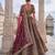 Rani Pink Velvet Embroidered Heavy Royal Bridal Lehenga Choli Set
