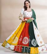  Women's 3-Piece Chaniya Choli Set with Dupatta  Free Size (upto 42)