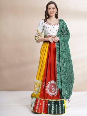  Women's 3-Piece Chaniya Choli Set with Dupatta  Free Size (upto 42) 4