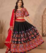 Women's 3-Piece Chaniya Choli Set with Dupatta  Free Size (upto 42)