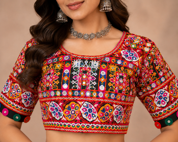 Women's 3-Piece Chaniya Choli Set with Dupatta  Free Size (upto 42) 4