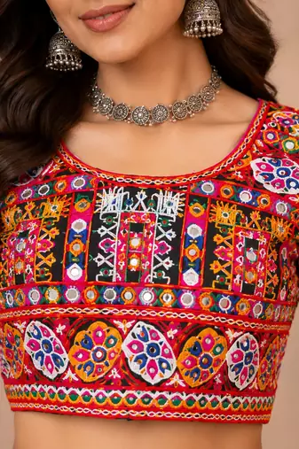 Women's 3-Piece Chaniya Choli Set with Dupatta  Free Size (upto XL)