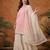 Women's Gorgeous Embroidery Work Cotton Satin Fabric Straight Kurta Sharara and Dupatta Set