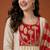 Women's Gorgeous Embroidery Silk Fabric Flared Anarkali Pant and Dupatta Set