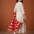 Women's Gorgeous Embroidery Silk Fabric Flared Anarkali Pant and Dupatta Set