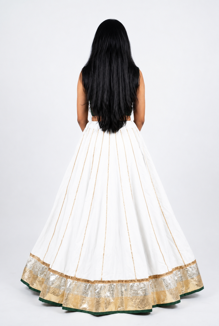  Long Flair Chaniya Skirt for Navratri & Garba  Free Size (upto XL)