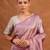 Mauve pink metallic banarasi tissue silk saree