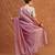 Mauve pink metallic banarasi tissue silk saree