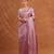 Mauve pink metallic banarasi tissue silk saree