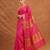 Rani pink zari woven kota silk saree