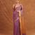 Purple embroidered tissue linen saree