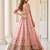 Light Pink Silk Blend Embroidered Party Wear Sangeet Lehenga Choli Set