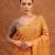 Warm yellow woven kota silk saree