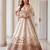 Off-White Silk Blend Embroidered Designer Reception Lehenga Choli Set
