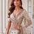 Off-White Silk Blend Embroidered Designer Reception Lehenga Choli Set