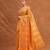 Warm yellow woven kota silk saree