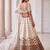Off-White Silk Blend Embroidered Designer Reception Lehenga Choli Set