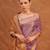 Purple embroidered tissue linen saree