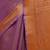 Purple embroidered tissue linen saree