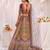 Multicolor Silk Blend Embroidered Designer Sangeet Lehenga Choli Set