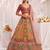 Multicolor Silk Blend Embroidered Designer Bridal Lehenga Choli Set