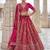 Rani Pink Silk Blend Embroidered Heavy Bridal Wedding Lehenga Choli Set