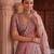 Light Onion Pink Silk Blend Embroidered Bridal Sangeet Lehenga Choli Set