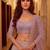 Onion Pink Net Embroidered Bridal Reception Lehenga Choli Set