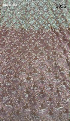 Onion Pink Net Embroidered Bridal Reception Lehenga Choli Set 4