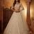 Off-White Net Embroidered Bridal Reception Lehenga Choli Set